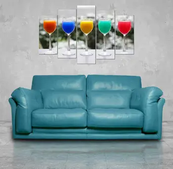 

Colorful Cups 5 Piece Mdf Table