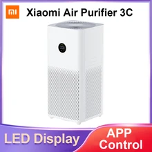 Xiaomi Mi очиститель воздуха 3C для дома MIJIA умный очиститель свежего воздуха детектор дыма портативный HEPA фильтр стерилизатор PM 2,5 дисплей