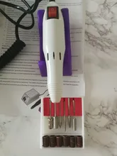 Lima eléctrica para uñas, herramienta para manicura, accesorio de la máquina, 35000 RPM