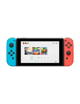 

Nintendo Switch with Neon Blue and Neon Red Joy-Con-game console-Full HD-Black, neon red, neon blue