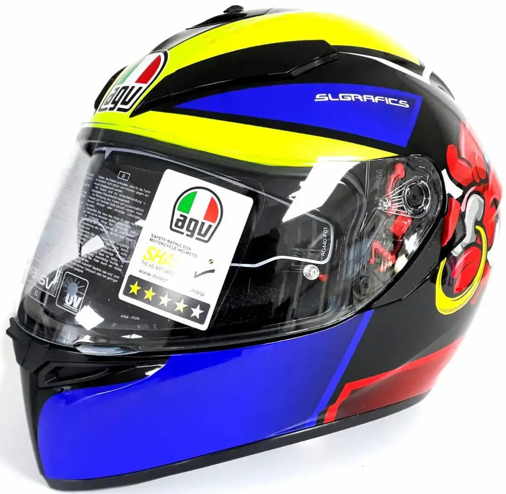 FULL HELMET AGV K3 SV ANGRYBULL PINLOCK 
