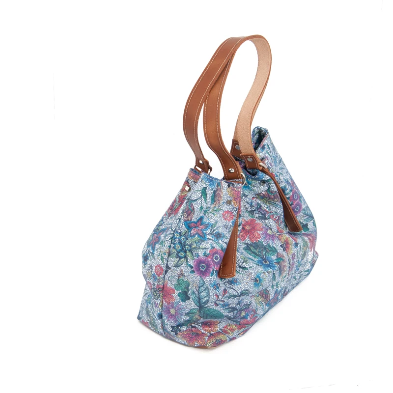 Leather bags for woman floral to give away Made in Spain Leather bags for woman floral to give away Made in Spain