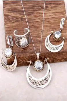 

Quartz Stone Jug Design Handmade Silver Set 1969Hand Made Silver Jewellery Set