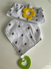 Baberos de Bandana para bebé Unisex, juguetes de dentición para niños y niñas, algodón supersuave y absorbente