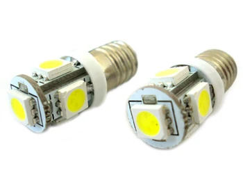 

Led bulb E10 screw miniature 5 Smd DC 24V No Polarita lights White for rides