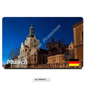 

"Munich, Germany. Souvenir magnet vinyl (size: 54x86mm). Free shipping. Fridge magnet.