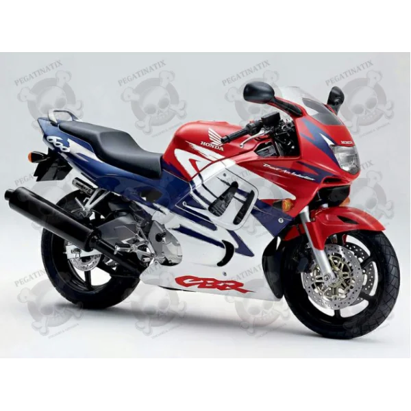 CBR 600F3 1997 белый/красный/фиолетовый виниловый размер оригинальный|Наклейки на