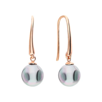 

Silver earrings with pearls imitation sunlight sample 925