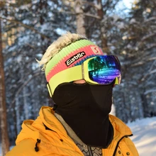 Ski-Goggles Glasses Anti-Fog Sport X-TIGER Uv400-Protection Magnetic Double-Layers Outdoor