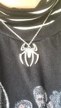 Colgantes de araña para Halloween para hombre y mujer, cadena cruzada redonda, collar de Color plateado, joyería