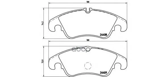Колодки Тормозные Audi A4/A4 Allroad/A5/Q5 1.8-3.2 07- Передние С Датч. Brembo P85098 Brembo арт. P85098