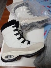 Moipheng-Botas de nieve de media caña para mujer, botines impermeables cómodos con cordones, calidad de abrigo, para invierno