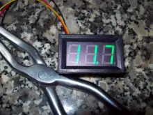 Medidor de voltaje con pantalla LED, voltímetro Digital ca 30-500V AC 0-600V 0,56 , calibrador de lectura DC 3,5-30V DC 0-100V, rojo, verde, azul