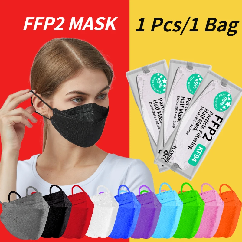 Ffp2 маски индивидуальпосылка mascarilla fpp2 kn95 маска ffp2 для лица nk95 черная бавета ffpp2 |