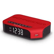 Часы-радио SCHNEIDER VIVA SC310ACLRED AM/FM USB красный