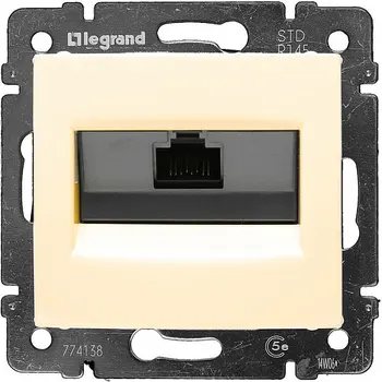 

774138. Socket for computer networks Legrand Valena RJ-45 UTP Cat5e single (ivory).