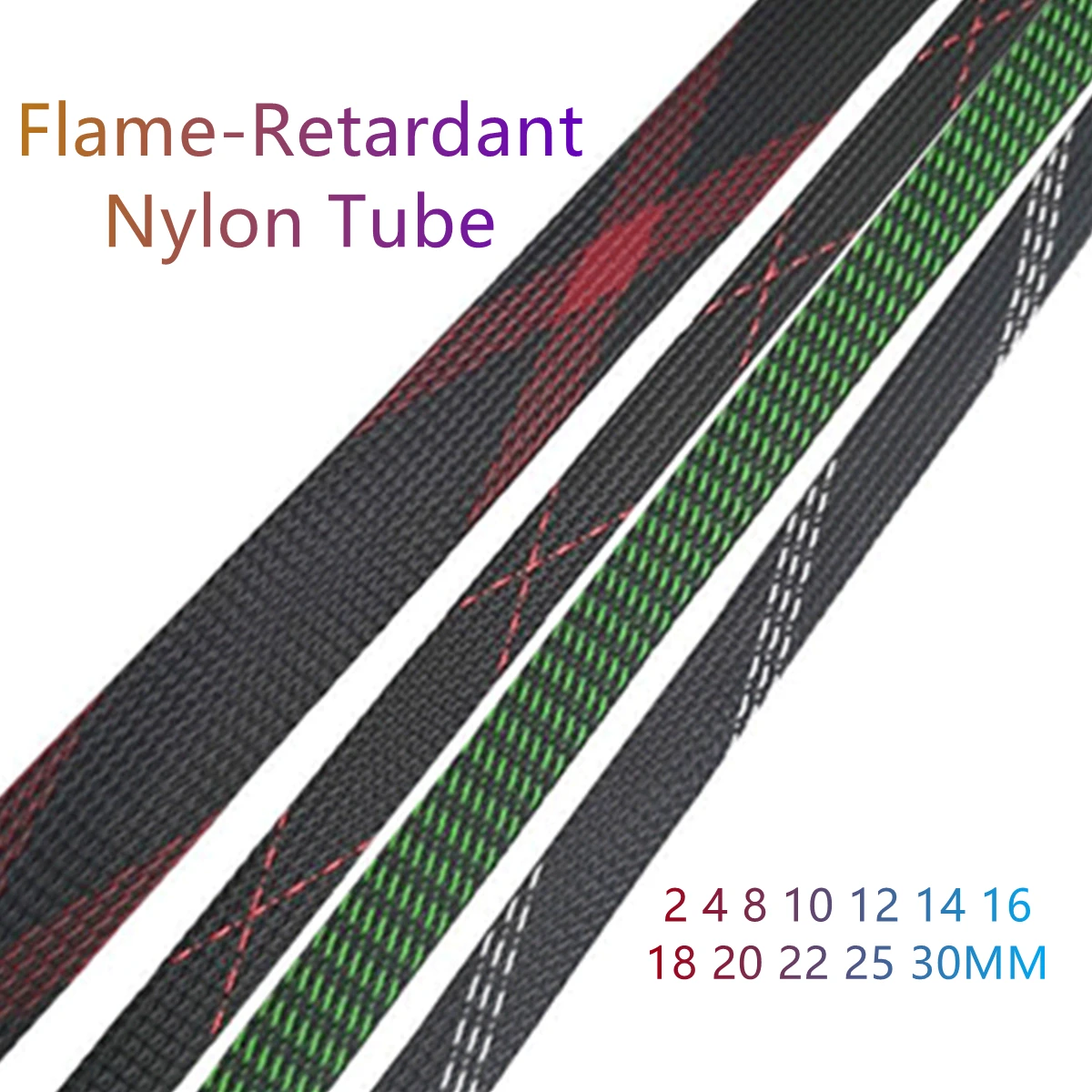 1-Meter-Wholesale-Color-Melange-Weaving-Flame-Retardant-Nylon-Tube ...