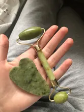 Cara Natural masajeador Guasha Jade rodillo raspador de herramientas de cuidado para la piel Facial de masaje Microniddle limpiador Facial cuidado de la piel