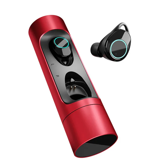 X8 TWS Bluetooth наушники 5,0 беспроводные наушники спортивные водонепроницаемые наушники с микрофоном Handfree наушники для смартфона - Цвет: Red