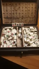 Mahjong-Set Game-Board Chinese-Toy Gambling Portable Party 144 with Box Tiles Numbered