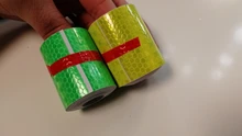 Cinta adhesiva reflectante de seguridad para coche, cinta de advertencia de 5cm x 3m, accesorios para bicicleta