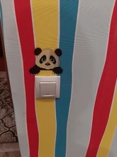 Cute Animals Elephant Cat Panda Giraffe Light Switch Sticker Remoable Wall Sticker For