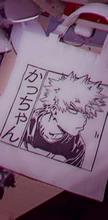 Boku No Anime mi héroe Academia Bakugou Katsuki gráfico de impresión de dibujos animados de bolsas de compras de las niñas de moda Casual paquete bolso de mano