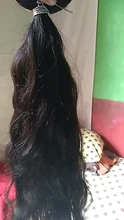 30 pulgadas indio virgen extensiones de pelo ondulado 1 3 4 oferta Remy recta Natural del pelo doble dibujado al por mayor de la trama 100% humanos