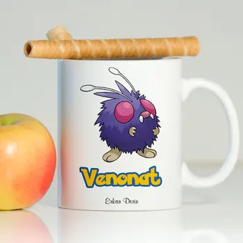 

Personalized Pokemon Venonat White Mug Cup