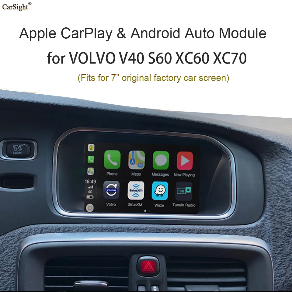 Wireless Apple Carplay Interface Android Auto Solution For VOLVO S40