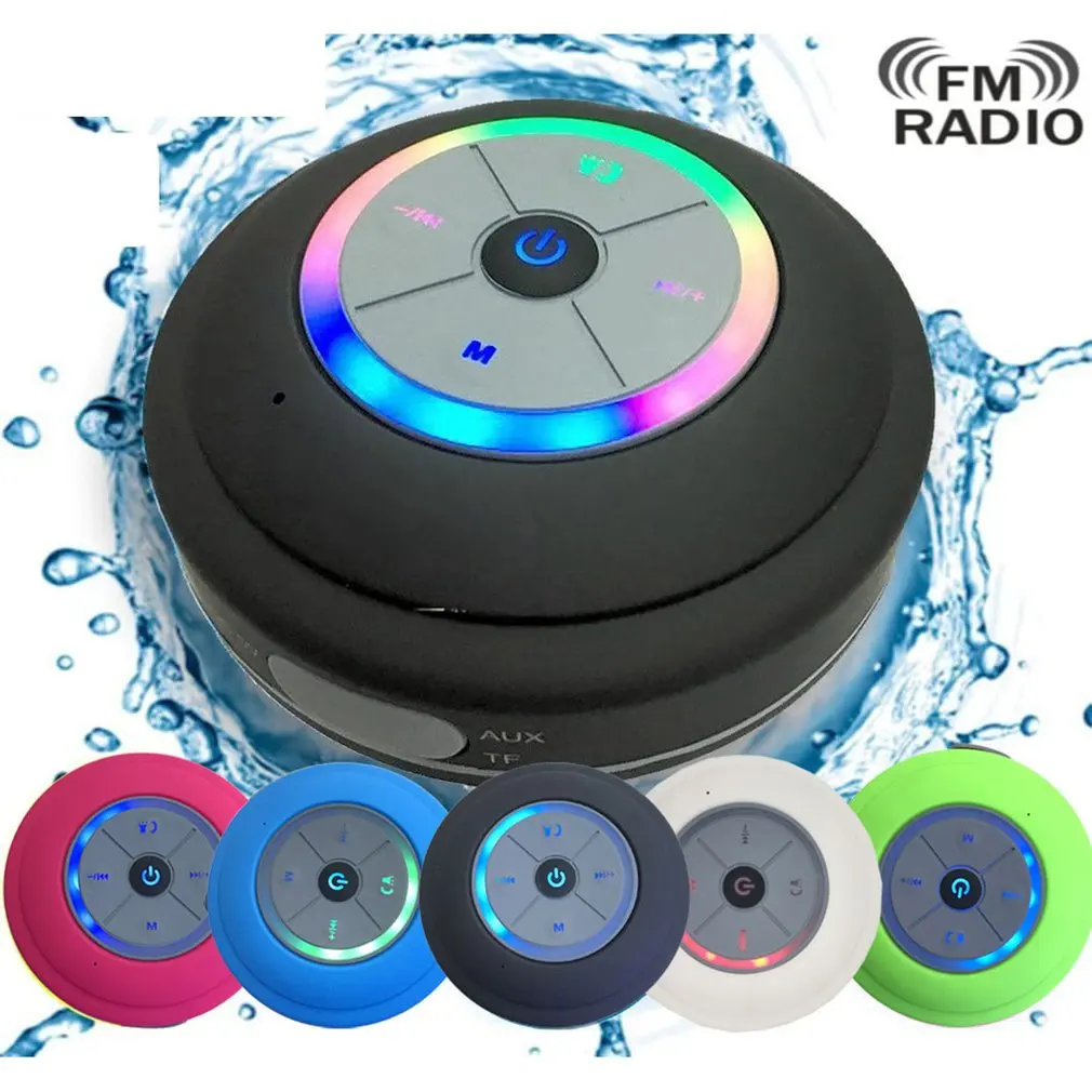 Portable Bluetooth Speaker Wireless Waterproof Shower Speakers for Phone PC Soundbar Hand Free Car Loudspeaker | Электроника