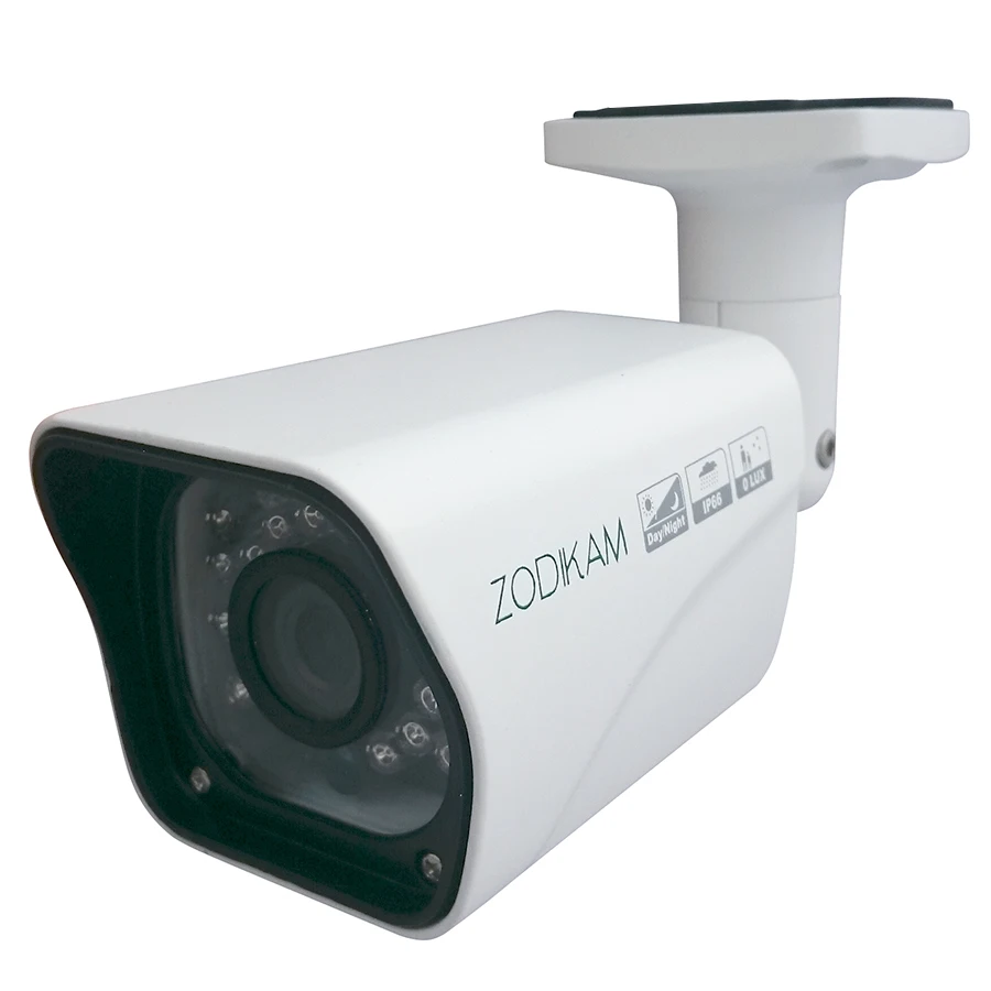 Аналоговая видеокамера Zodikam AHD30(3.6 мм AHD, TVI, CVI, 960P, ИК, IP66