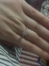 Anillo para mujeres de moda moderno, anillo de compromiso de circonita de cristal AAA blanca, regalo de joyería de boda, 2020