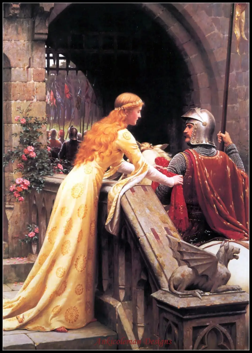 

Counted Cross Stitch Kits Needlework Embroidery - 14 ct Aida DMC Color DIY Arts Handmade Home Decor - God Speed