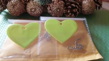 Llavero reflectante en forma de corazón, accesorios para colgante de bolsa, llaveros reflectantes de PVC suave para seguridad visible
