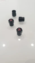 4 Uds Auto vástago de válvula de neumático tapas para Mitsubishi lancer asx outlander pajero l200 galant coche accesorios de decoración