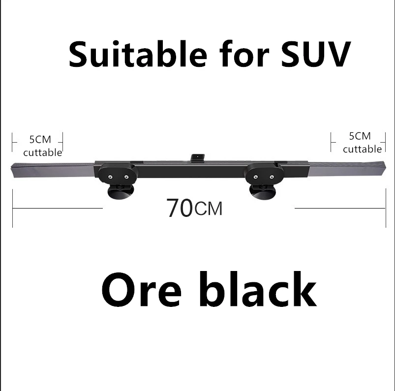 46-80 см солнцезащитный козырек на лобовое стекло, автоматический выдвижной солнцезащитный козырек для внедорожника, грузовика, автомобиля, защита от ультрафиолета, занавес, передний и задний козырек от солнца - Цвет: 70cm ore black