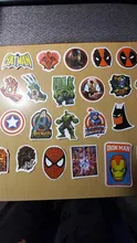 50 Uds de dibujos animados pegatinas Marvel bien los Vengadores etiqueta engomada impermeable equipaje Skateboard guitarra portátil pegatinas juguete de niño