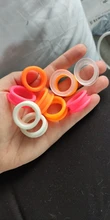10 piezas tijeras de pelo anillo de dedo de silicona corte de pelo tijera anillo salón peluquería accesorios
