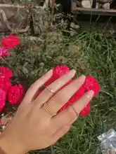 Docona-Conjunto de Anillos de perlas de cristal para mujer, Color dorado geométrico, corazón, dedo nudillo, joyería 2020