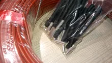Cable de calefacción de fibra de carbono, cubierta de goma de silicona mejorada, 33 Ohm/m 3mm, 100 metros
