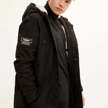 Дефакто Мужская мода молния хлопок толстовки утолщенная куртка мужская повседневная свободная однотонная куртка мужская Весна Осень новинка-K9989AZ19WN