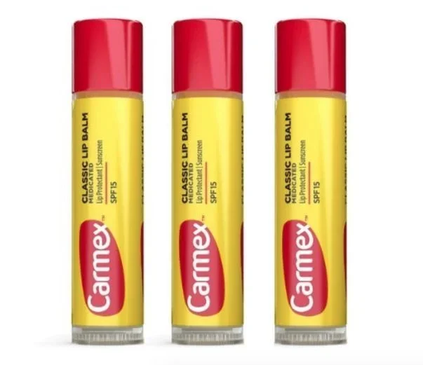 Carmex Classic Lip Balm Pack 3 Units Lip Balm Spf15 4,25g Cocoa Stick