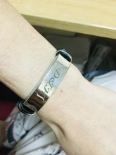 Pulsera de cuero trenzado personalizable para hombre, brazalete de cuero trenzado, regalo inspirador