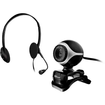 

Trust Exis Webcam With Earphones Black