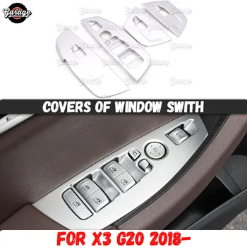 

Covers of window swith case for BMW X3 G20 2018- ABS plastic molding 1 set /4 pcs decoration car styling