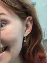 1 Uds encantador línea Clip de circonio en pendientes oreja sin Piercing pendientes de joyería