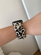 Scrunchie-correa para apple watch 6, banda de 44mm y 40mm para iwatch de 42mm y 38mm, pulsera de reloj para mujer, series 5 4 3 2 42mm