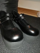 DORATASIA marca nueva Lolita zapatos de salón Mary Jane plataforma tacones cuñas de las mujeres bombas dulce gótico zapatos para mujer de estilo Punk