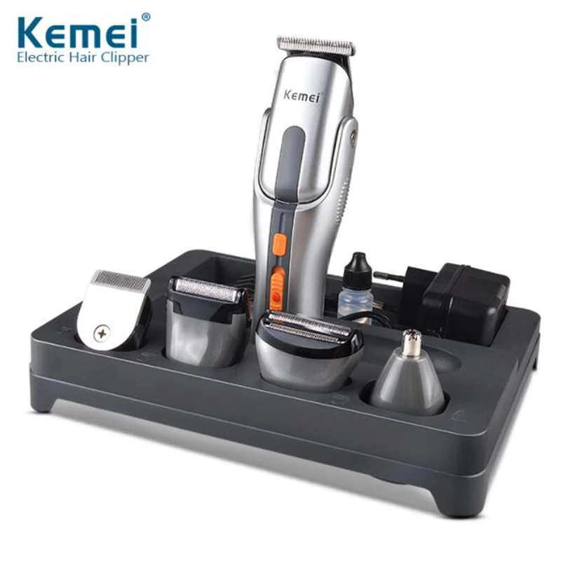 

Kemei Hair Trimmer Set Adjustable Porfessional Electric Clipper for Men Chargable Barber Multifunction Haircut Machine